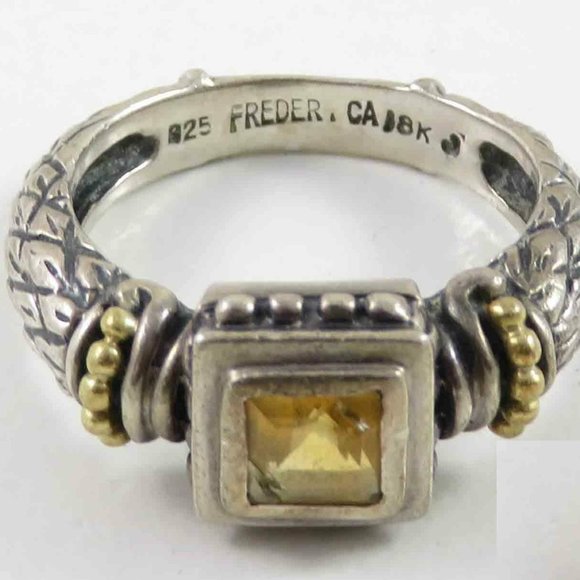 Esti Frederica Sterling Silver 925 18k Gold Trim - Picture 2 of 4